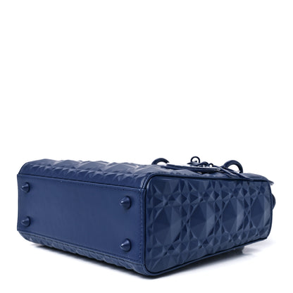 Christian Dior Calfskin Cannage Diamond Small My ABCDior Blue Royale 9 of 11
