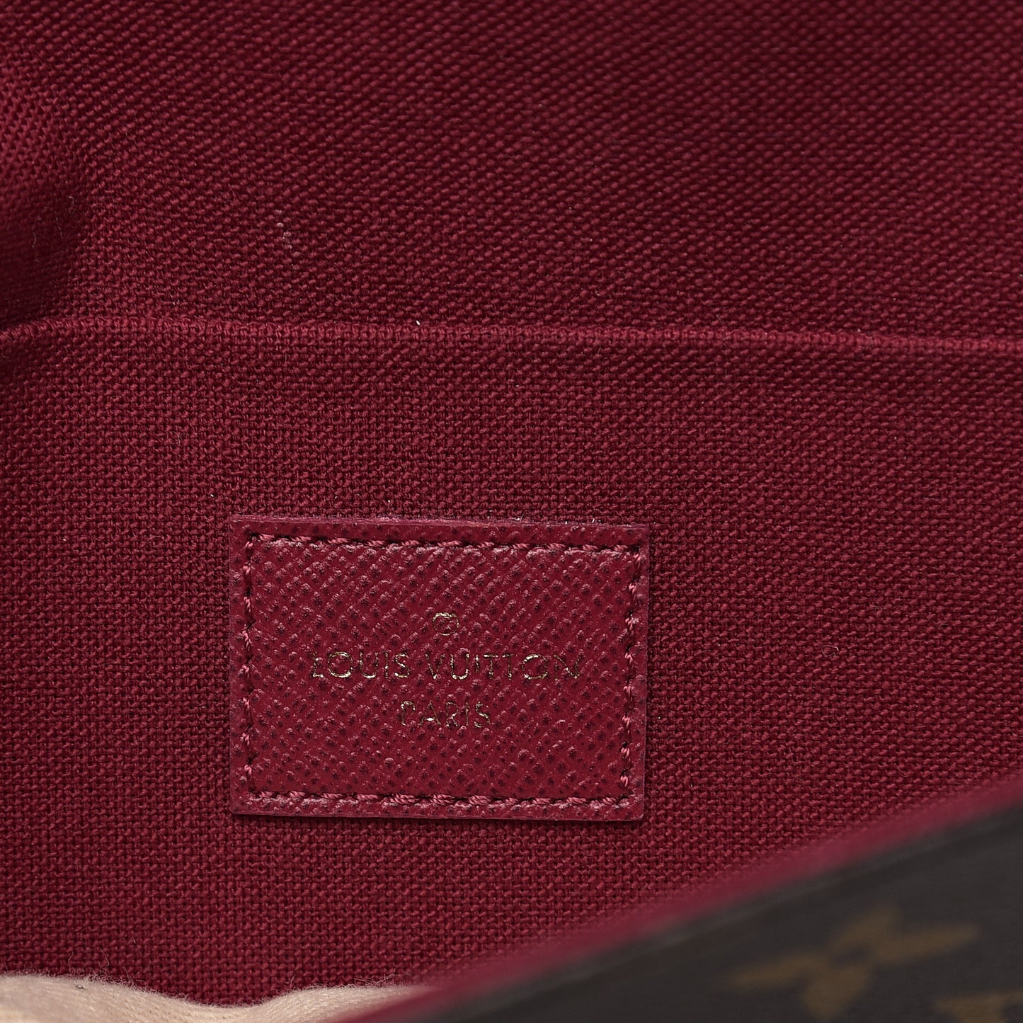 Monogram Pochette Felicie Chain Wallet Fuchsia