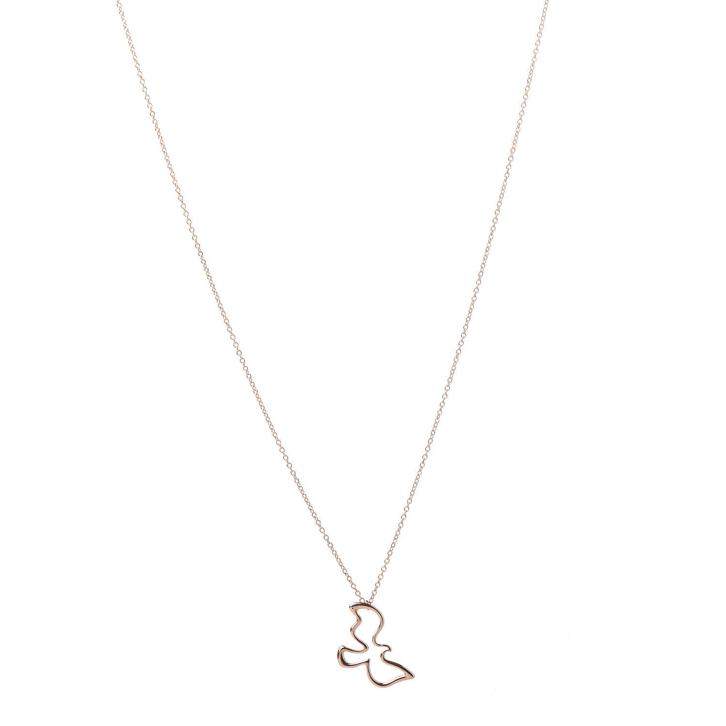 18K Rose Gold Paloma Picasso Dove Pendant Necklace