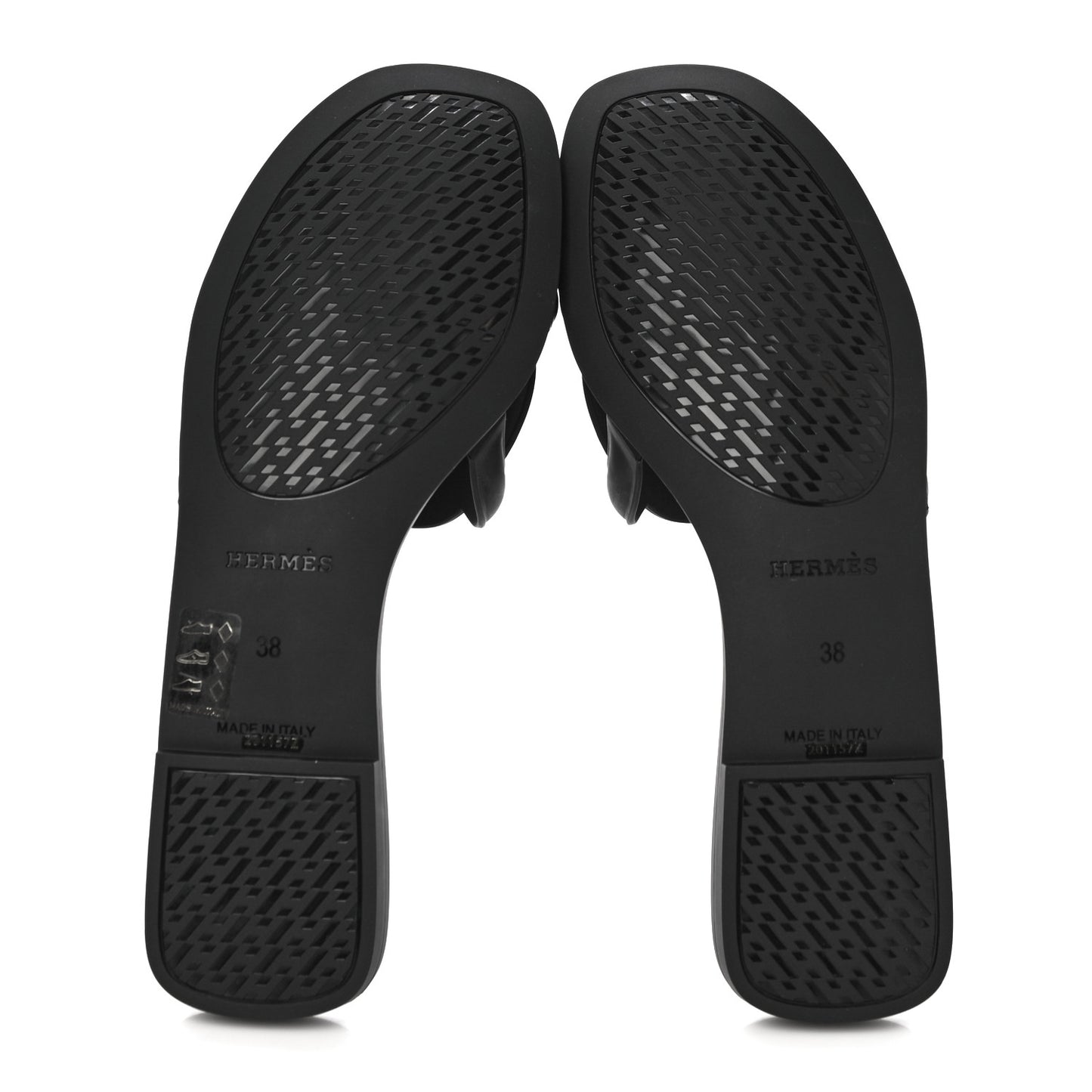 Rubber Aloha Sandals 38 Black