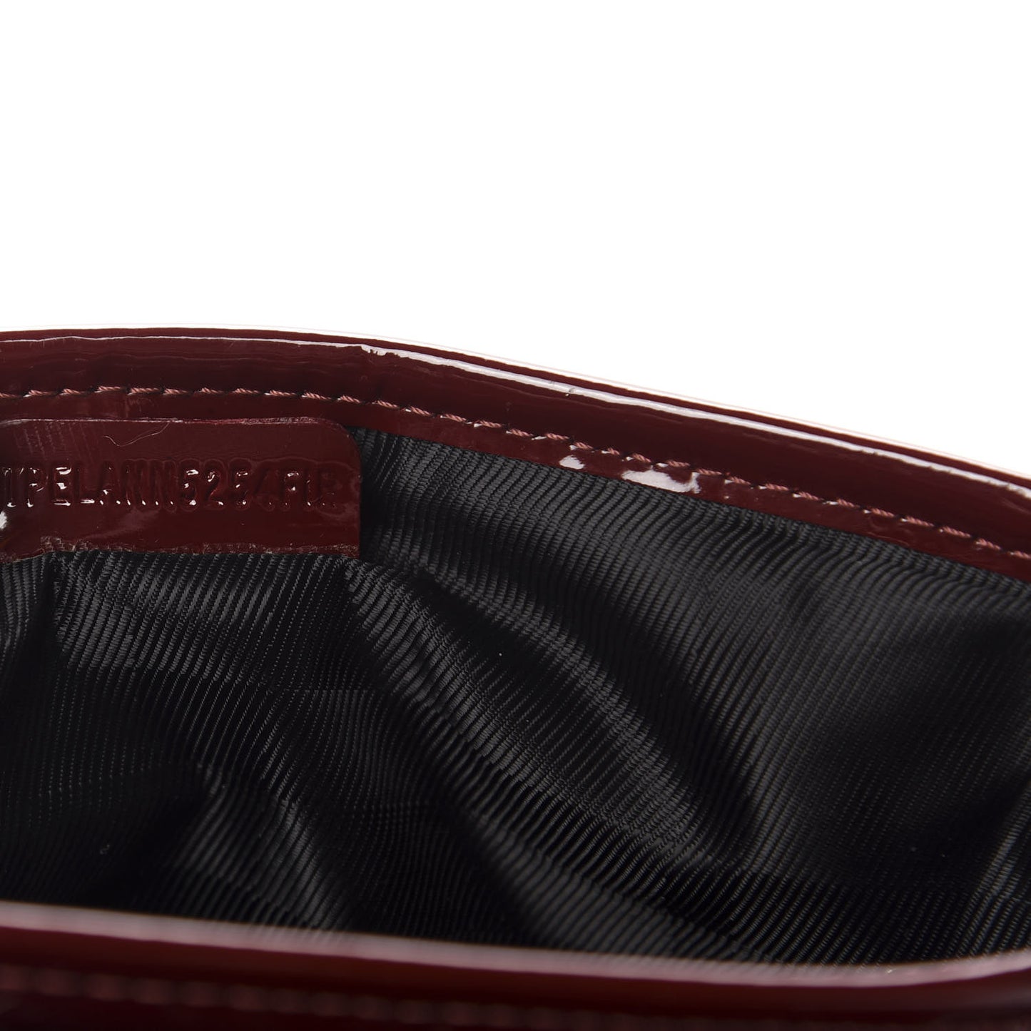 Patent Studded Crossbody Burgundy