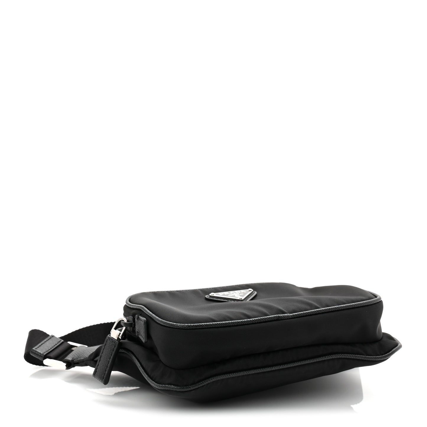 Re-Nylon Saffiano Belt Bag Black