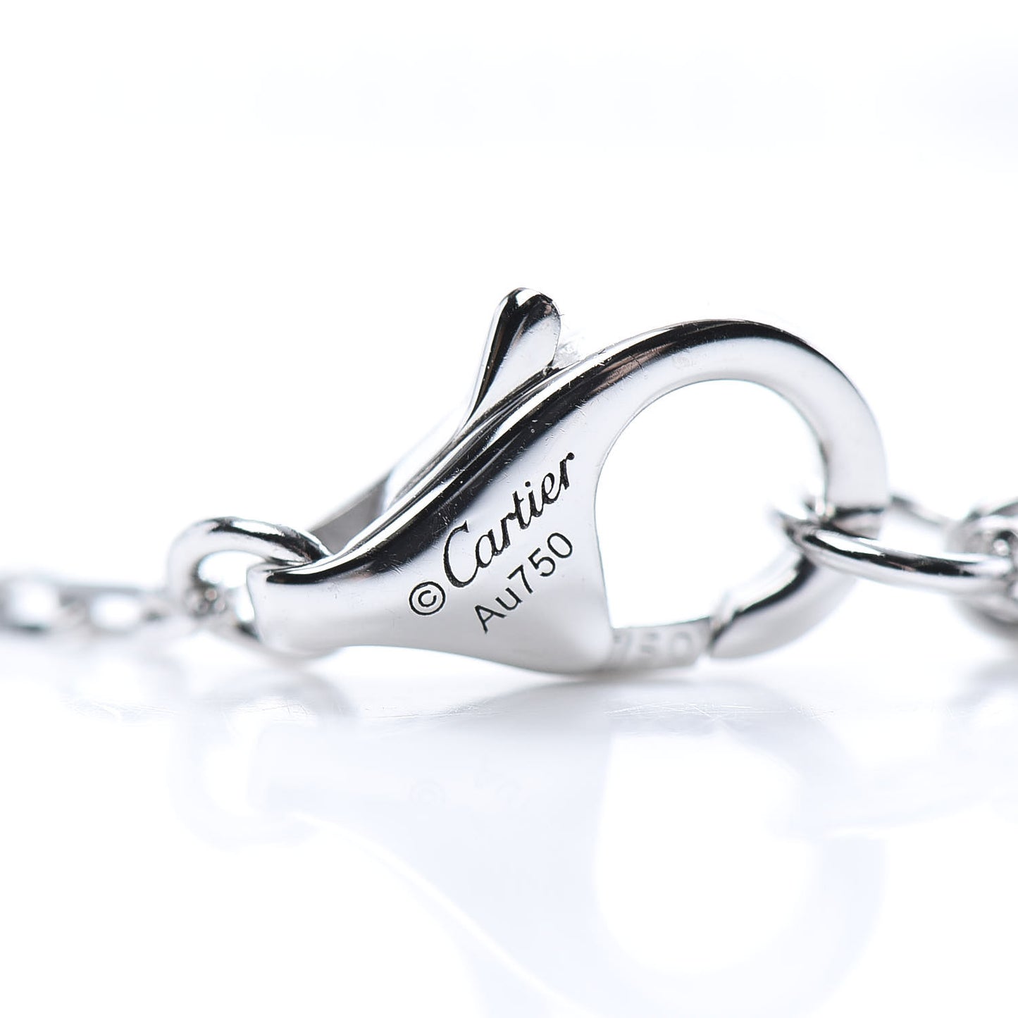 18K White Gold Diamond LM D'Amour Pendant Necklace