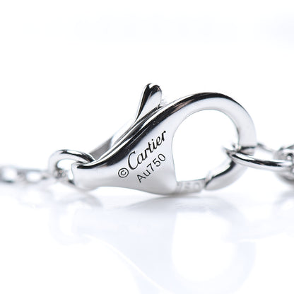 Cartier 18K White Gold Diamond LM D'Amour Pendant Necklace 5 of 6