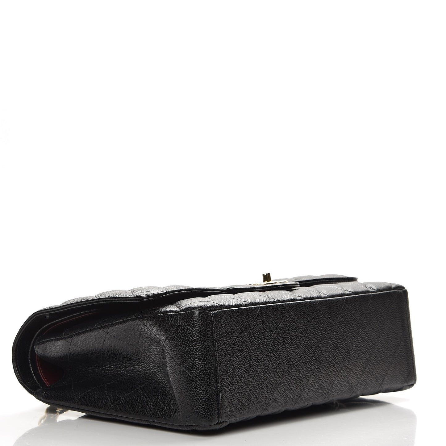 Caviar Quilted Maxi Double Flap Black