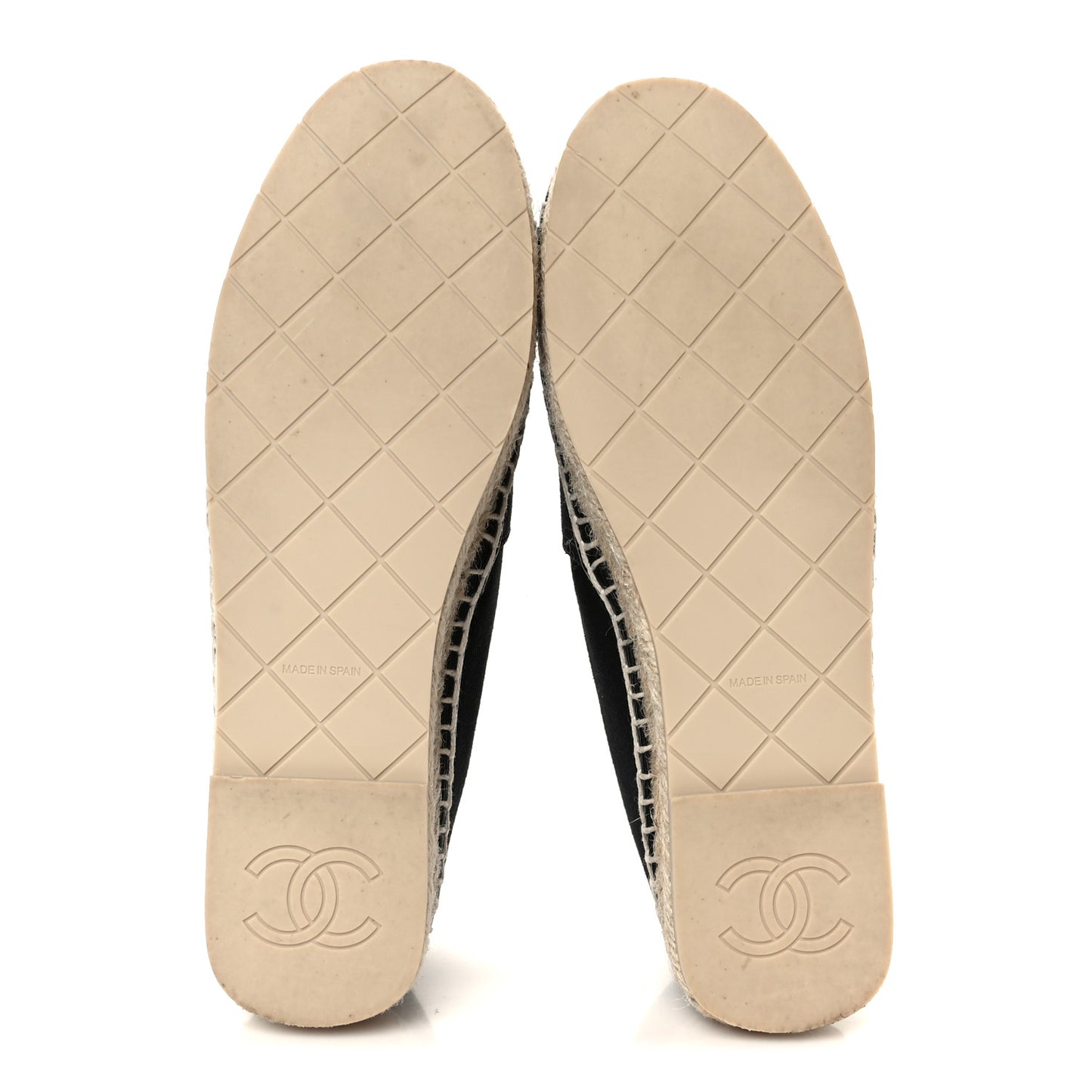 Cotton Embroidered Floral CC Espadrilles 37 Black