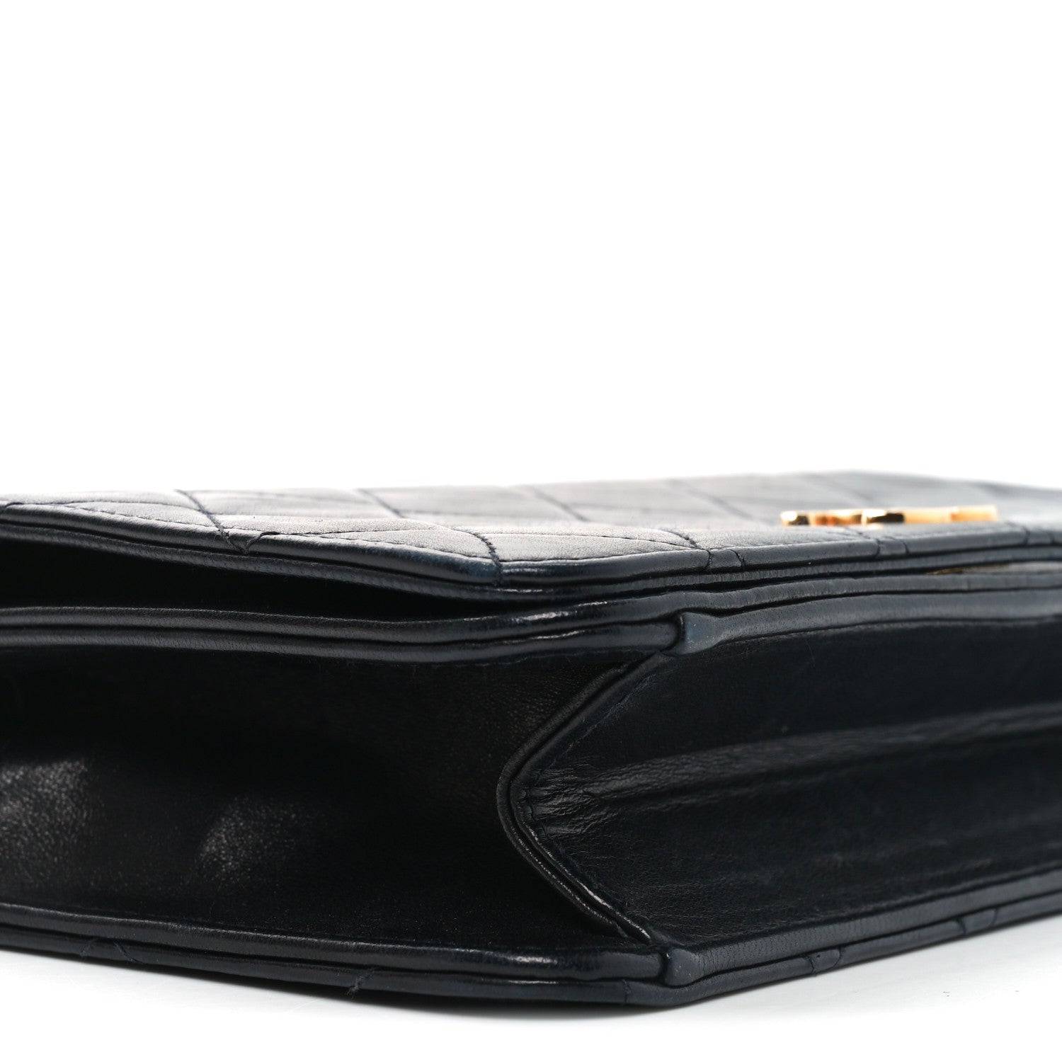 Chanel Lambskin Quilted Wallet On Chain WOC Black 9 of 11