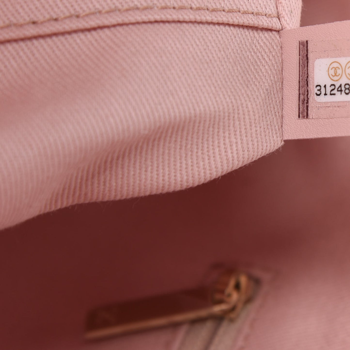 Lurex Boucle Small Deauville Tote Pink