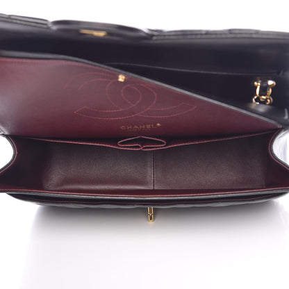 Chanel Lambskin Quilted Jumbo Double Flap Black 6 of 9