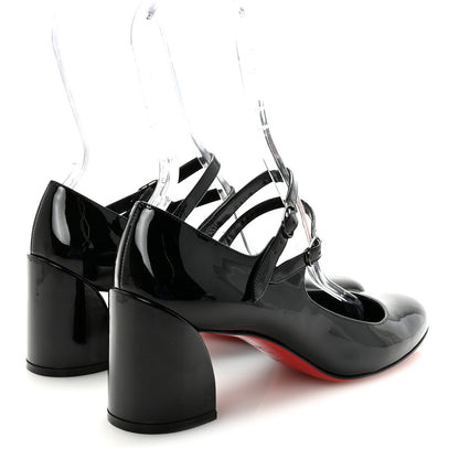 Christian Louboutin Patent Miss Jane Mary Janes 55 Pumps 39.5 Black 5 of 8