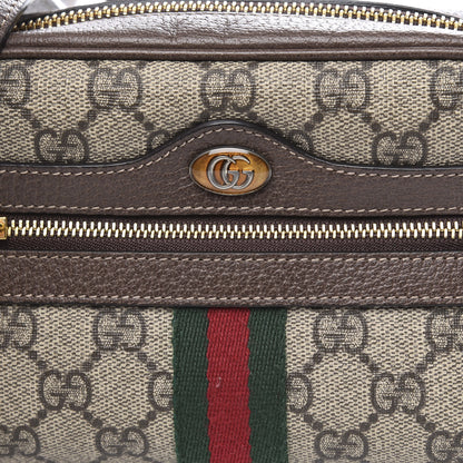 Gucci GG Supreme Monogram Web Mini Ophidia Shoulder Bag Brown 8 of 9
