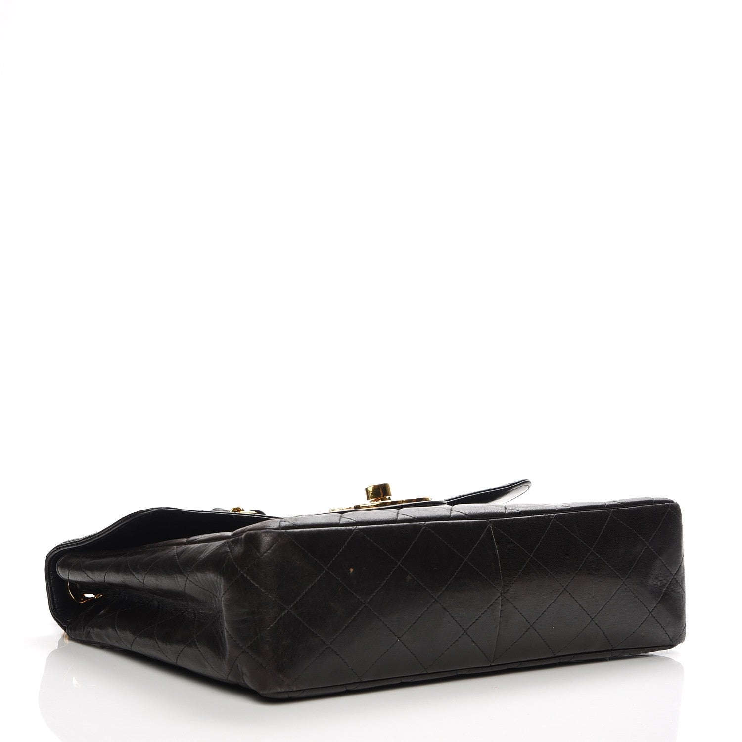 Chanel Lambskin Quilted Jumbo Single Flap Black 4 of 9