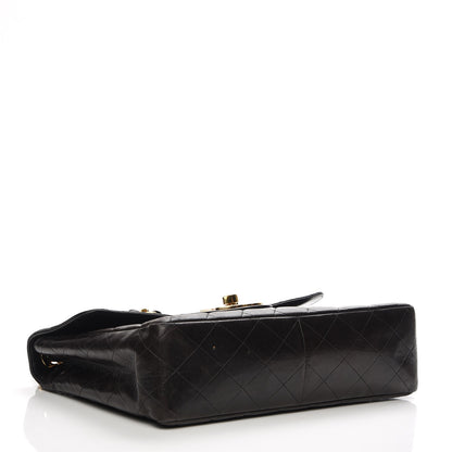Chanel Lambskin Quilted Jumbo Single Flap Black 4 of 9