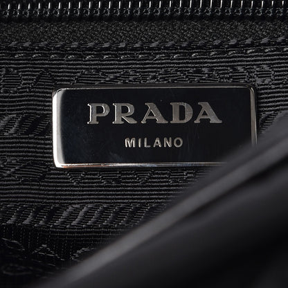 Prada Tessuto Nylon Studded New Vela Shoulder Bag Black 7 of 8