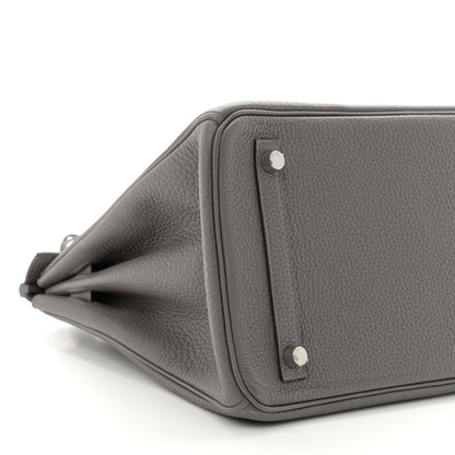 Hermes Togo BIRKIN 30 Etain 9 of 10