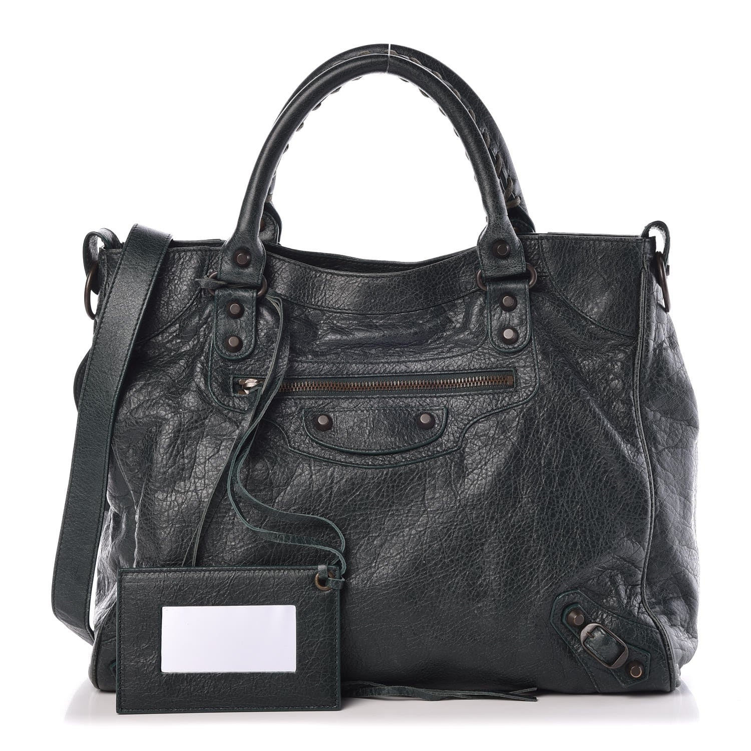 Balenciaga Agneau Classic Hardware Velo Poker Fonce 1 of 7