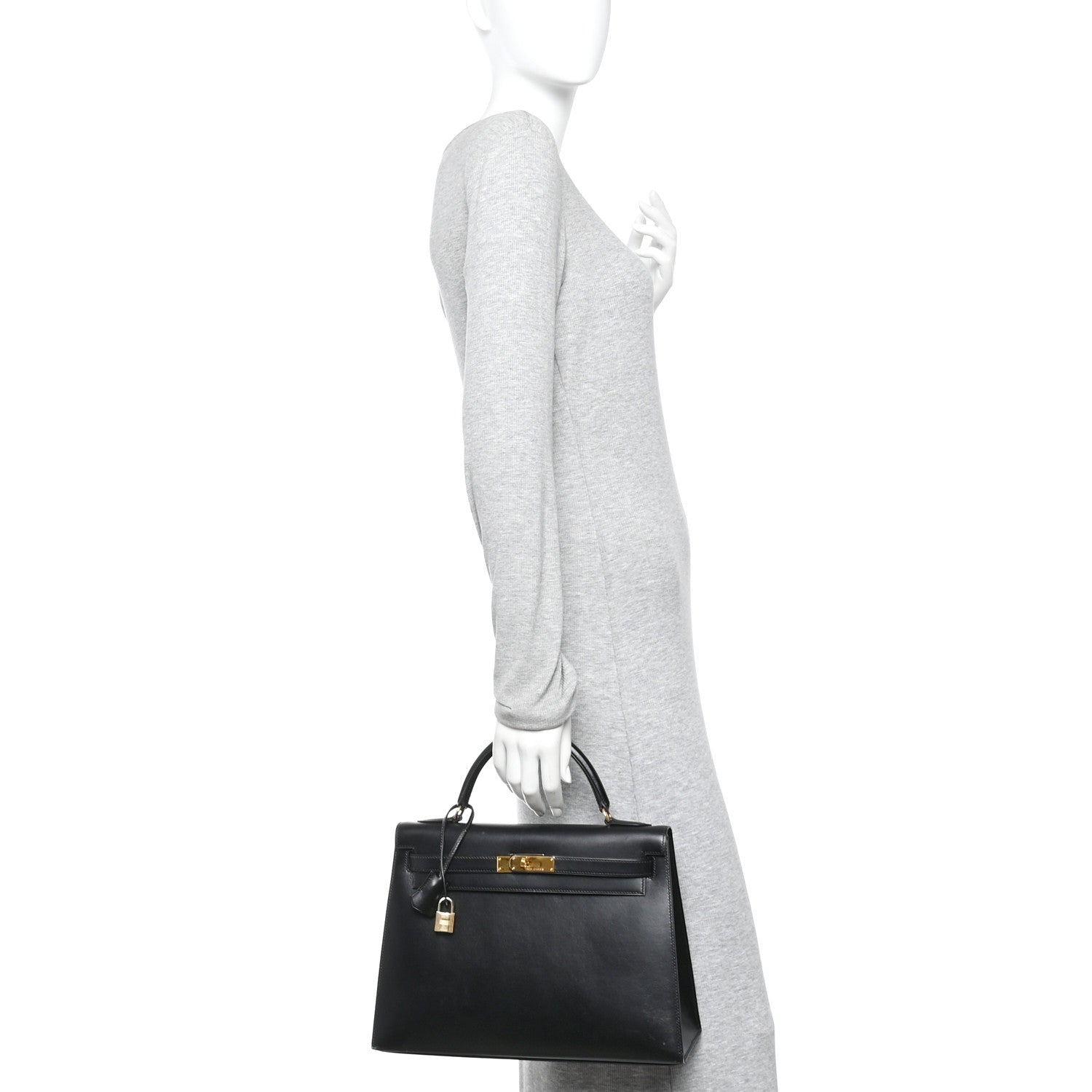 Hermes Box Kelly Sellier 32 Black 2 of 19