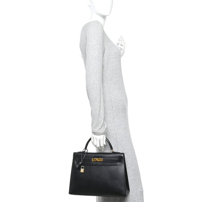 Hermes Box Kelly Sellier 32 Black 2 of 19