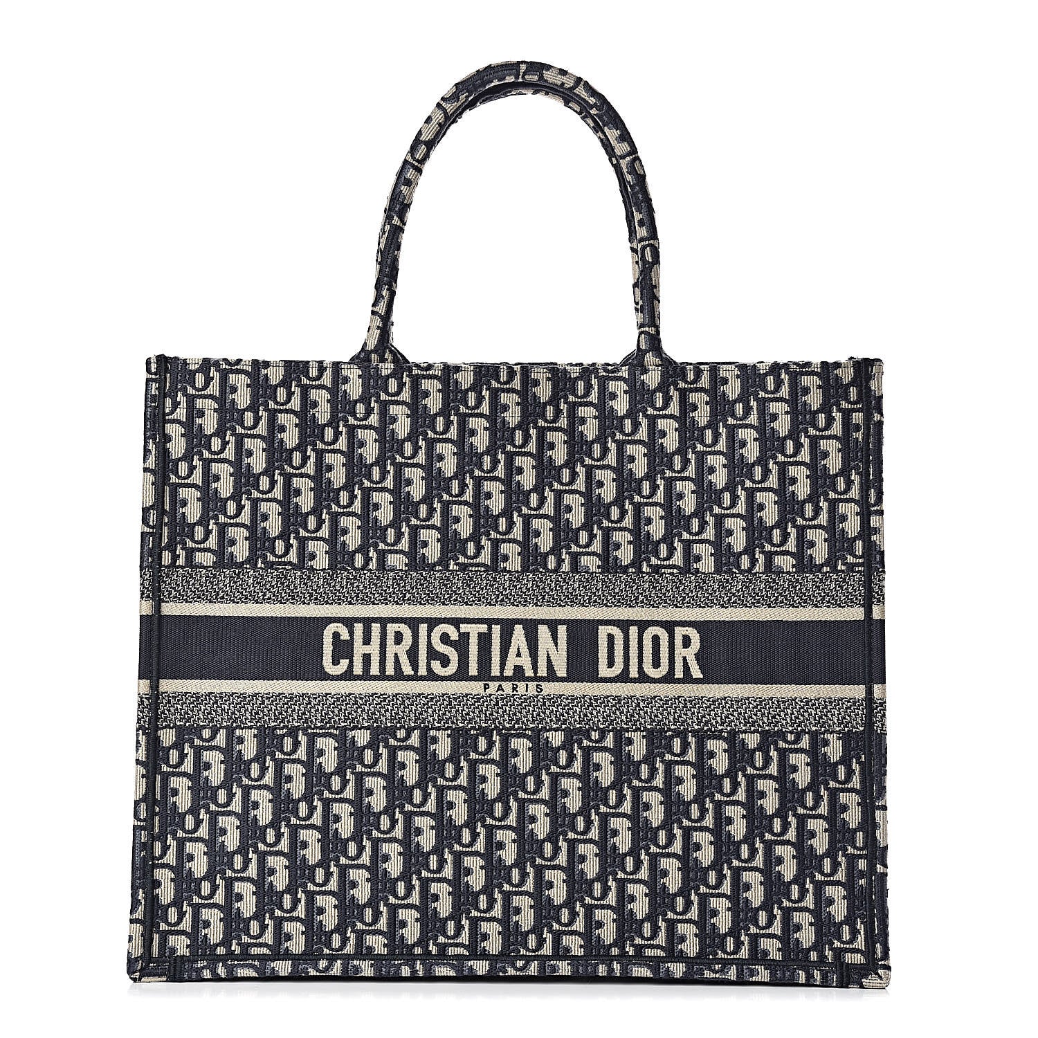 Christian Dior Oblique Book Tote Blue Multicolor 1 of 11