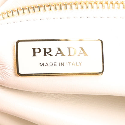 Prada Nappa Floral Applique Large Galleria Tote White Ginestra Acqua 6 of 10