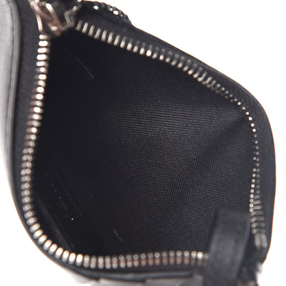 Fendi Vitello Century Bi-Color FF 1974 Embossed Coin Purse Maya Black 5 of 8