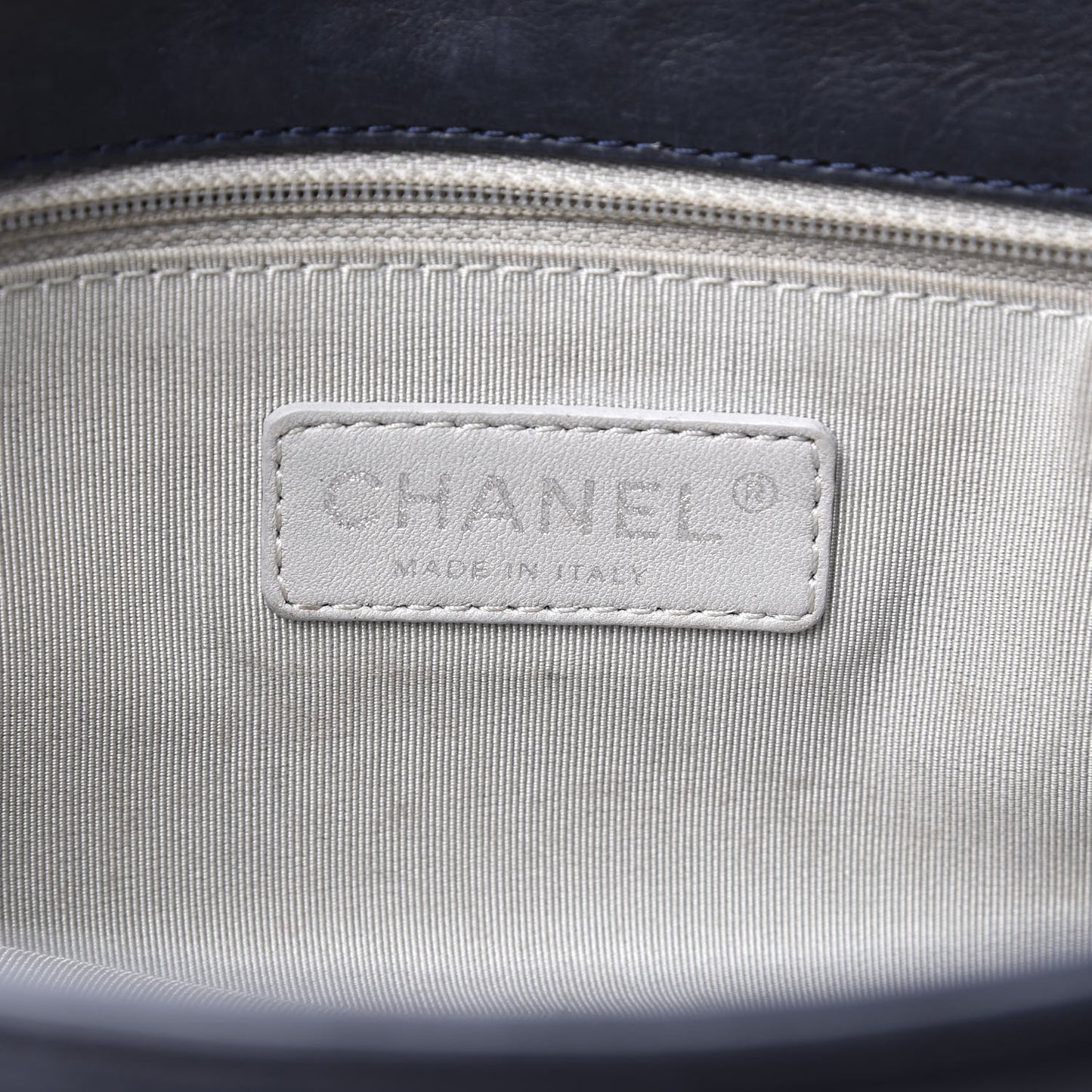 Calfskin Medium On the Bund Flap Navy