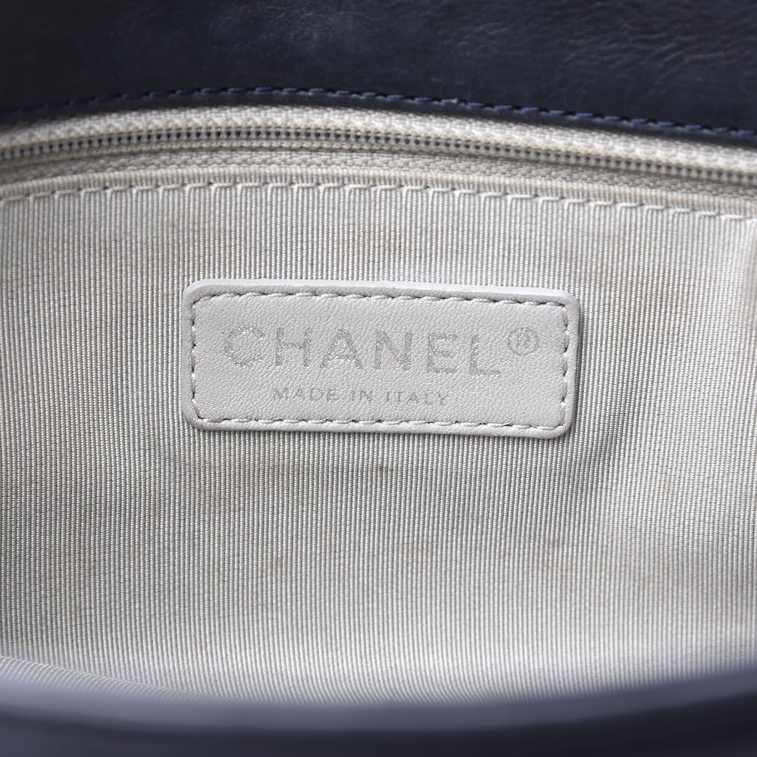 Chanel Calfskin Medium On the Bund Flap Navy 5 of 15