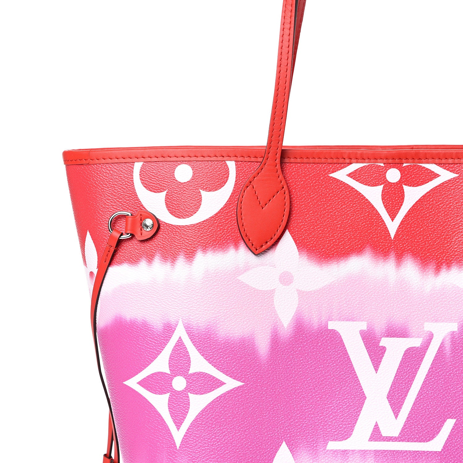 Louis Vuitton Monogram Escale Neverfull MM Rouge 7 of 10
