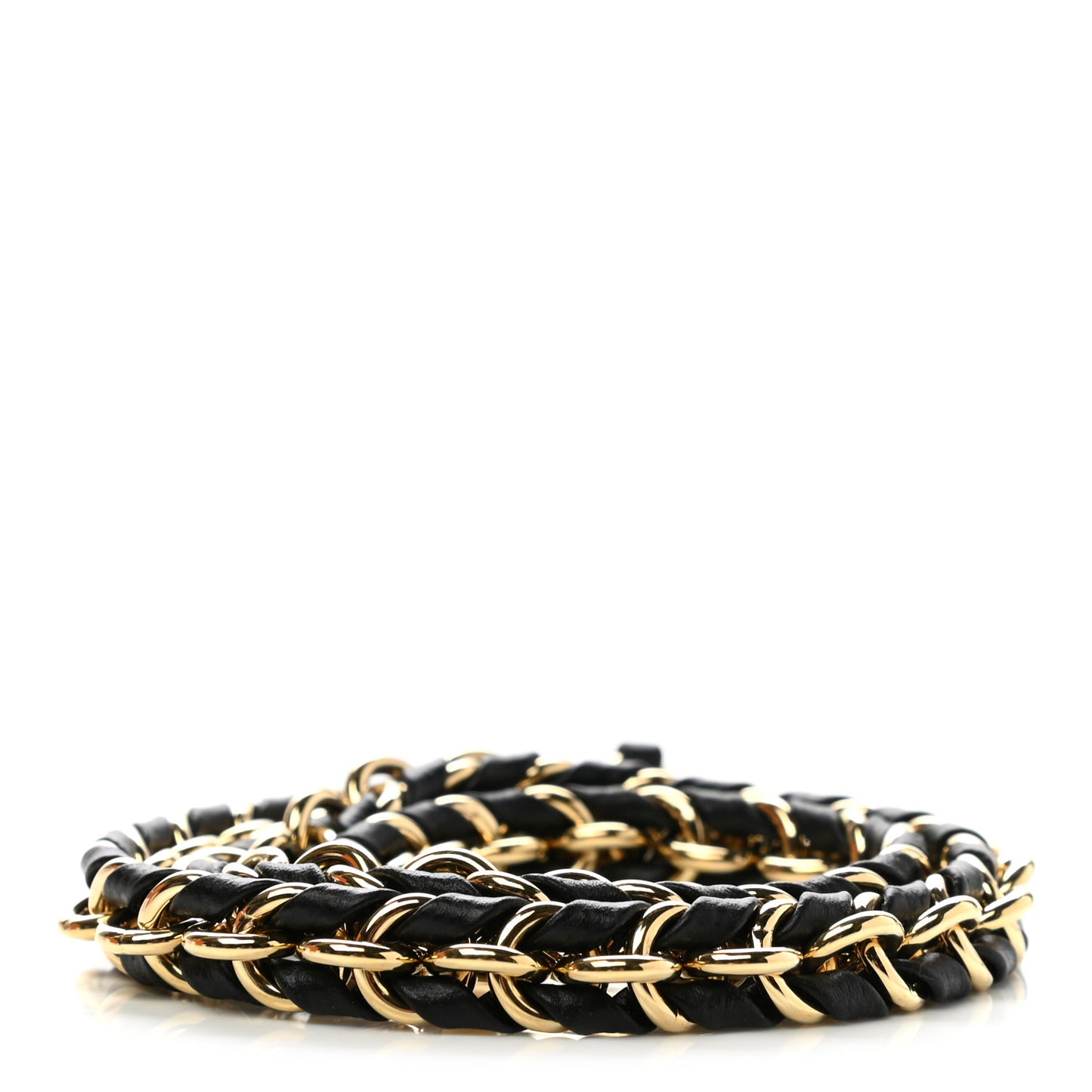 Calfskin Multi Pochette Chain Shoulder Strap Black Gold