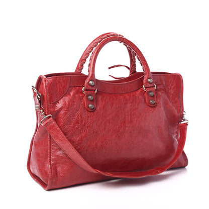 Balenciaga Agneau Giant 12 Rose Gold Hardware City Rouge Coquelicot 2 of 9