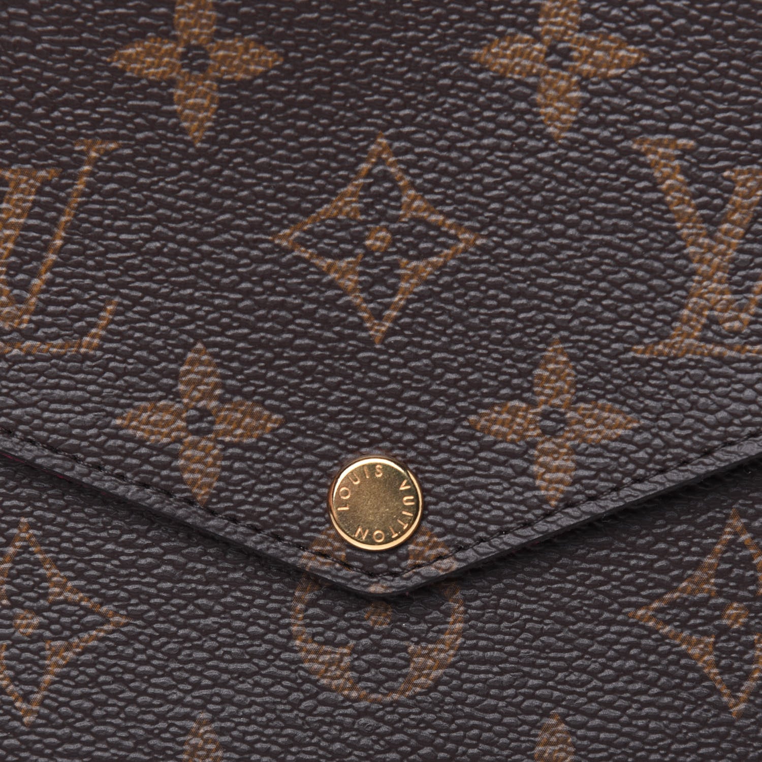 Louis Vuitton Monogram Pochette Felicie Chain Wallet Fuchsia 11 of 11