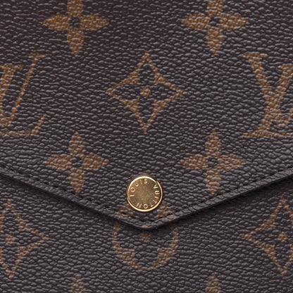 Louis Vuitton Monogram Pochette Felicie Chain Wallet Fuchsia 11 of 11