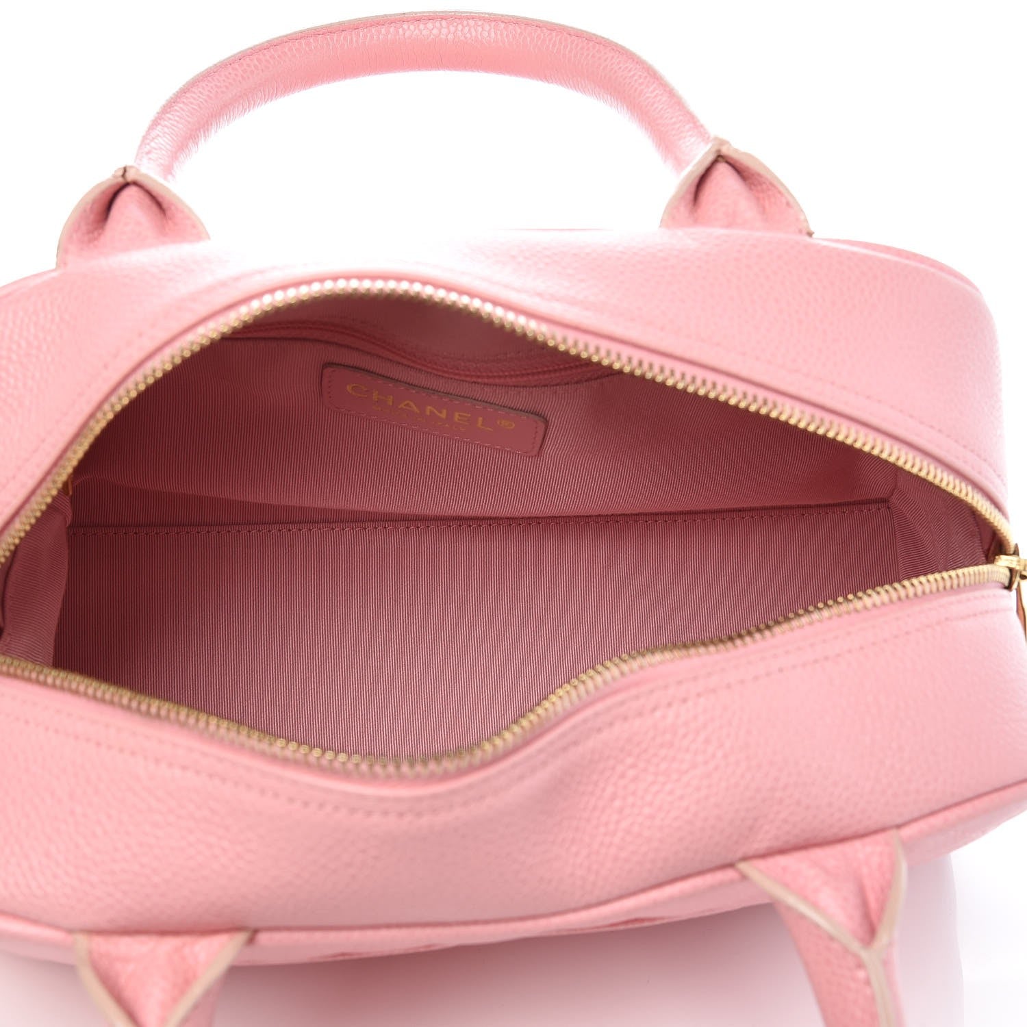Chanel Caviar Quilted Small Bowler Pink 5 of 12