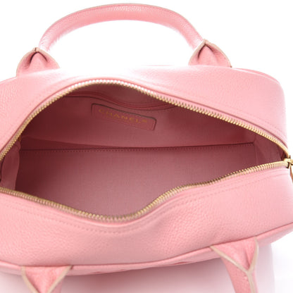 Chanel Caviar Quilted Small Bowler Pink 5 of 12