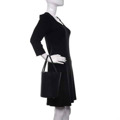 Alexander Wang Calfskin Roxy Large Chain Bucket Black Silver Hardware 2 of 10