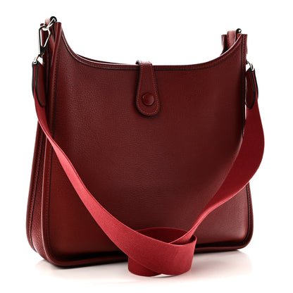 Hermes Buffle Skipper Evelyne PM Rouge Garance 3 of 10