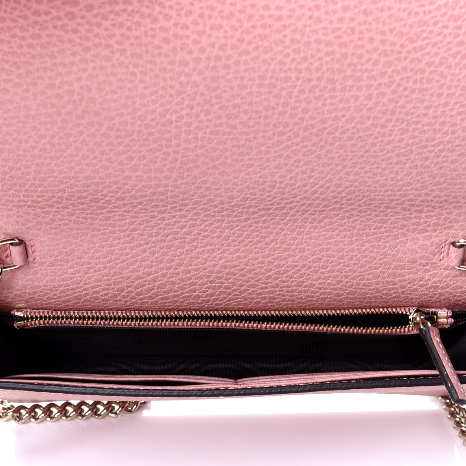 Gucci Dollar Calfskin Medium Betty Chain Wallet Soft Pink 5 of 11
