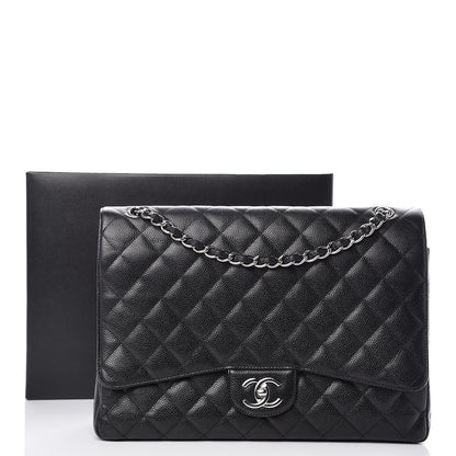 Chanel Caviar Quilted Maxi Double Flap Black 12 of 12