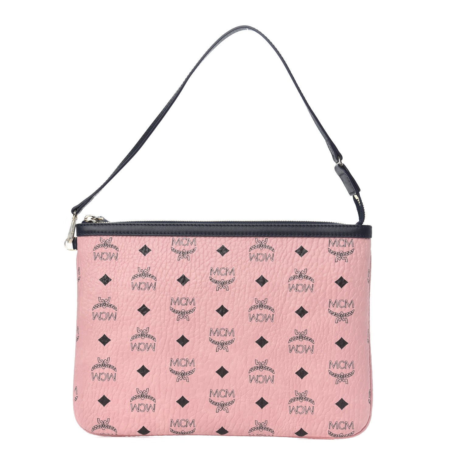 MCM Visetos Liz Shopper Tote Pouch Soft Pink 1 of 8