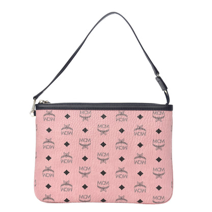 MCM Visetos Liz Shopper Tote Pouch Soft Pink 1 of 8