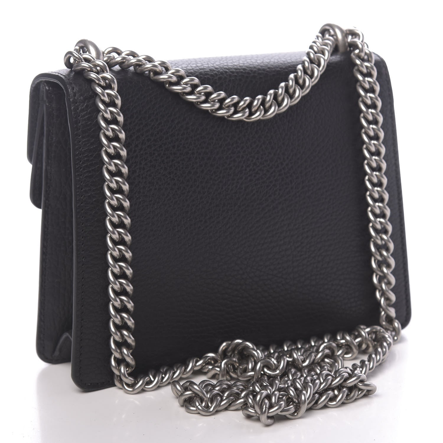 Gucci Calfskin Mini Dionysus Shoulder Bag Black 3 of 11