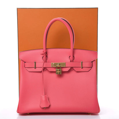 Hermes Epsom Birkin 30 Rose Azalee 12 of 12