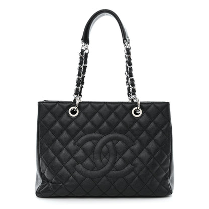 Chanel Caviar Quilted Grand Shopping Tote GST Black 1 of 11