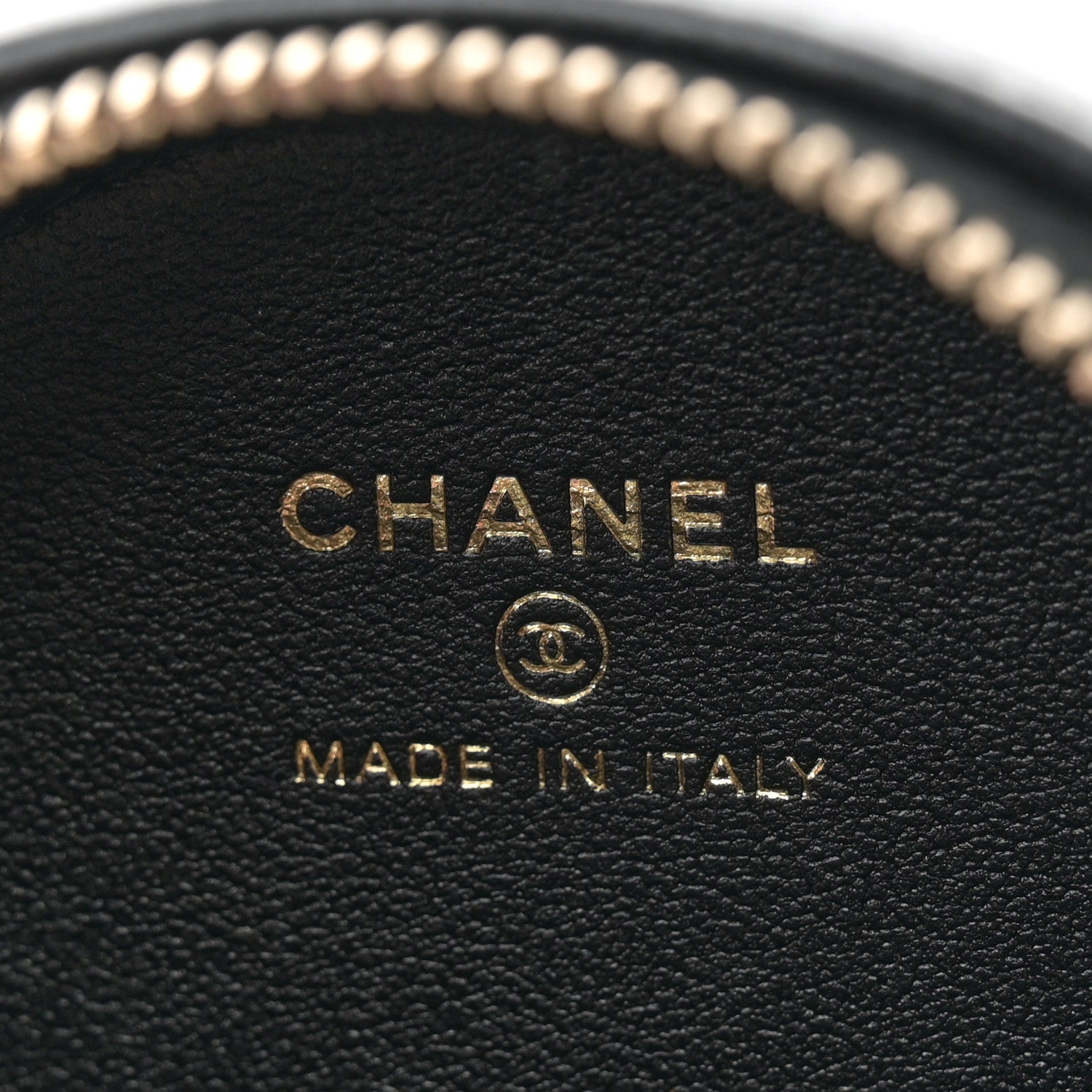 Chanel Metallic Lambskin Quilted Camelia Clutch Gold Black 6 of 10