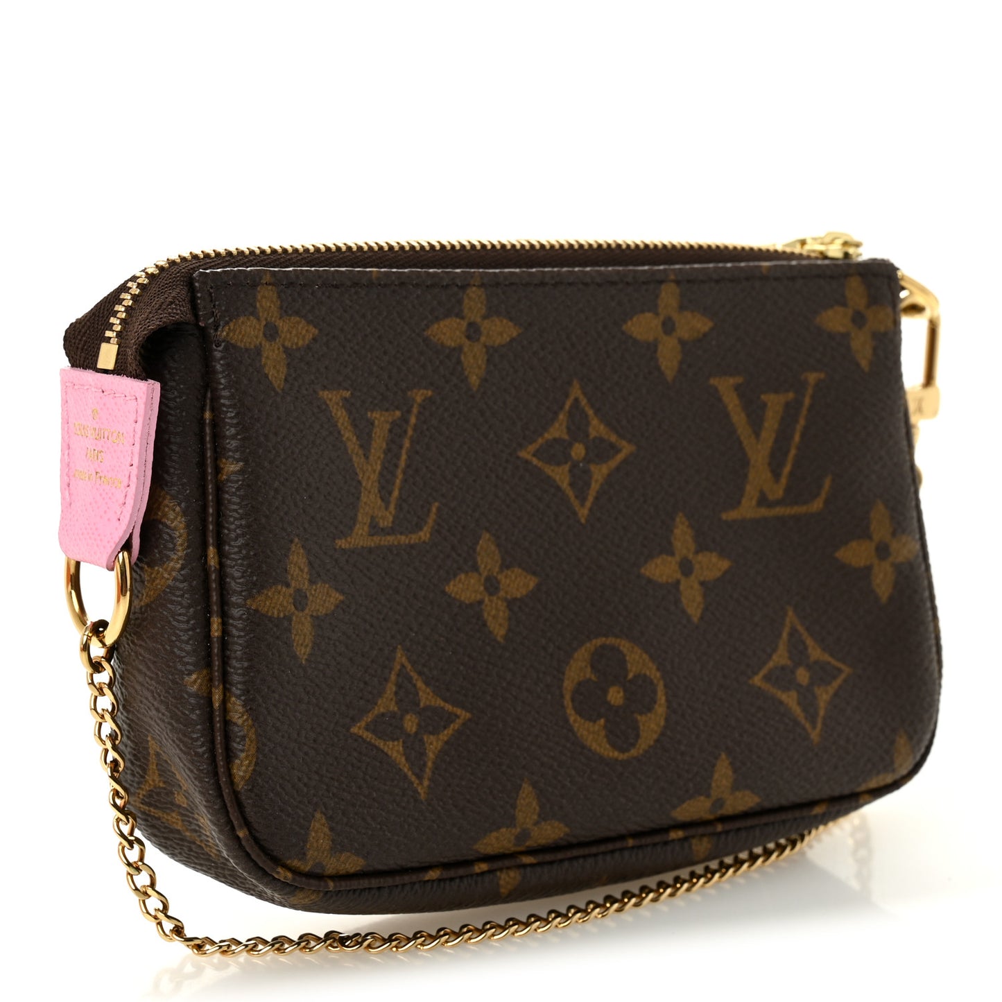 Monogram 2022 Christmas Animation Paris Mini Pochette Accessories Pink