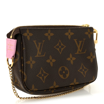 Louis Vuitton Monogram 2022 Christmas Animation Paris Mini Pochette Accessories Pink 3 of 7