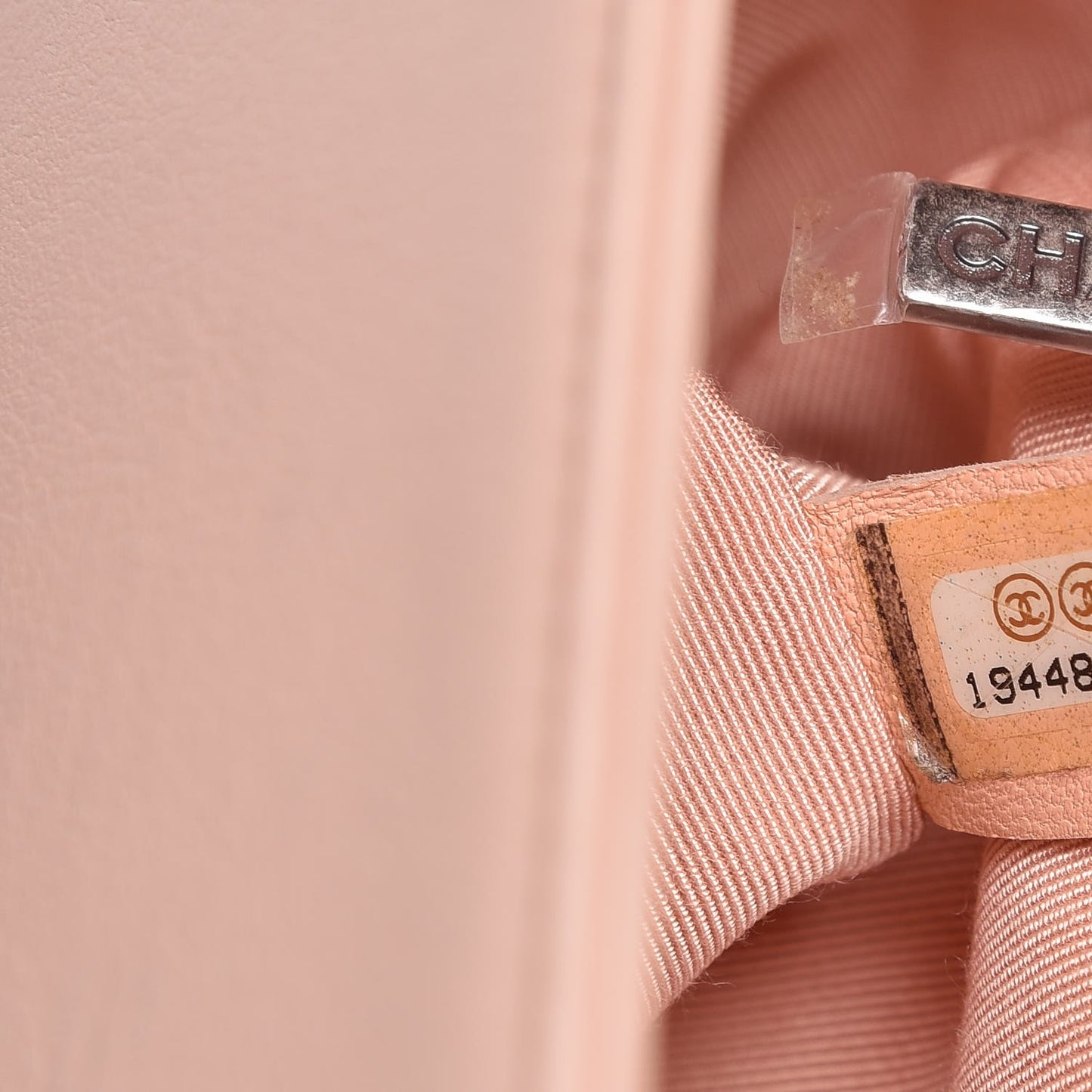 Calfskin Quilted New Medium Boy Flap Light Pink