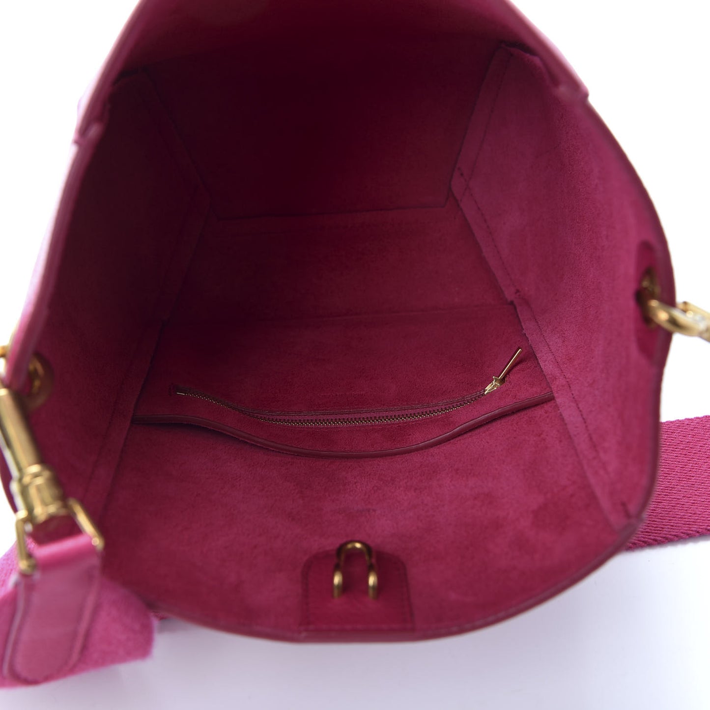 Soft Grained Calfskin Small Sangle Bucket Bag Pink