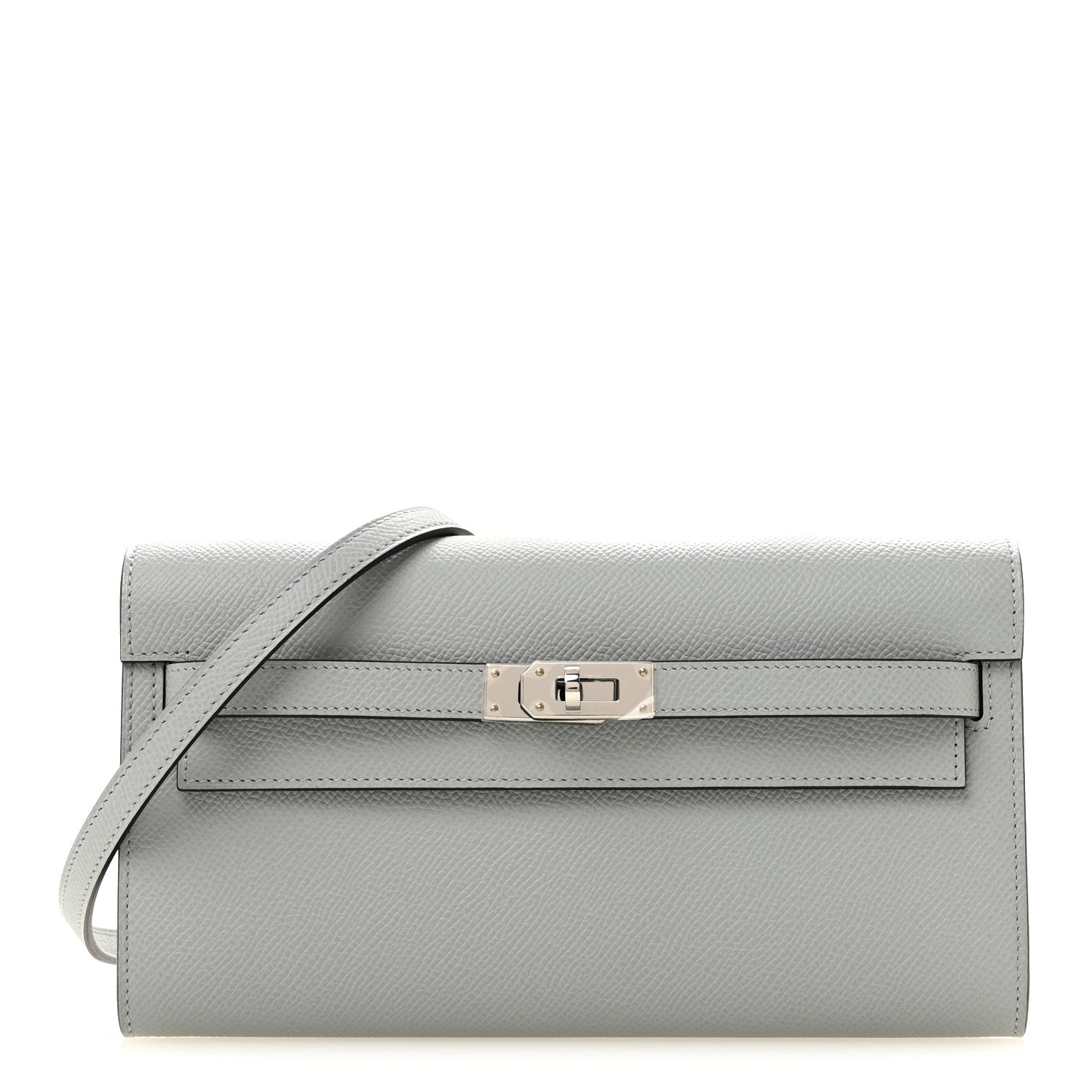Hermes Epsom Kelly Wallet To Go Gris Pantin 1 of 10