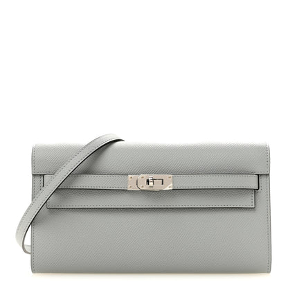 Hermes Epsom Kelly Wallet To Go Gris Pantin 1 of 10